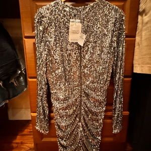 Bardot US size 8 sequins mini dress , NWT